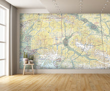Aeronautical Chart Anchorage Wall Mural