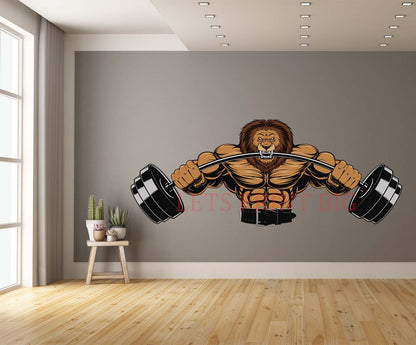 Angry Lion Wall Art Decal