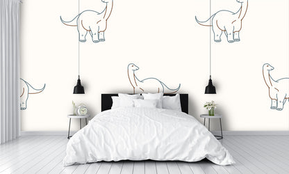 Apatosaurus Dinosaur Wall Mural