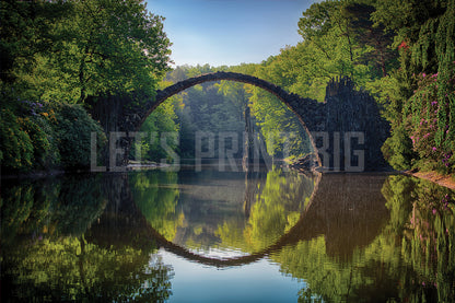 Arch Bridge Reflection Wall Mural