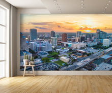 Aerial View Orlando Florida Downtown Wall Mural