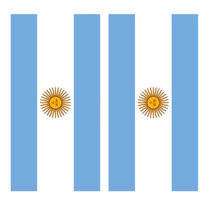 Flag of Argentina Cornhole Decal Wrap