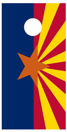 Flag of Arizona Corn hole Board Decal Wrap