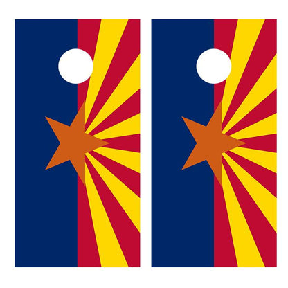 Flag of Arizona Corn hole Board Decal Wrap