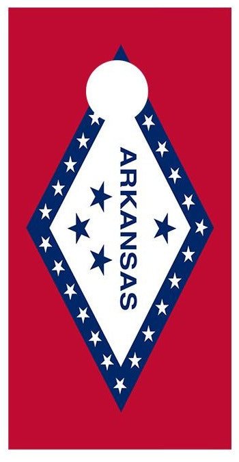 Flag of Arkansas Cornhole Decal Wrap