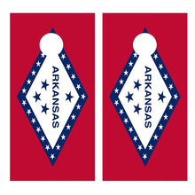 Flag of Arkansas Cornhole Decal Wrap