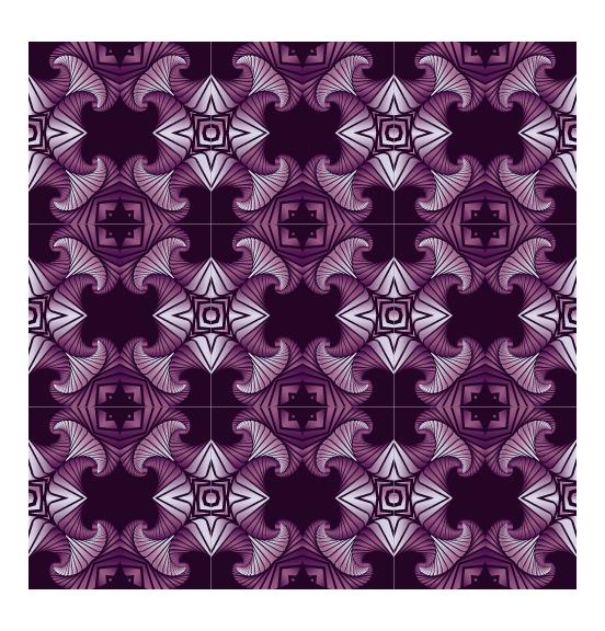 Wallpaper by the square foot Pattern Purple - Let's Print Big
