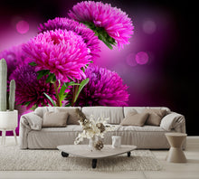 Aster Flowers Art Wall Mural