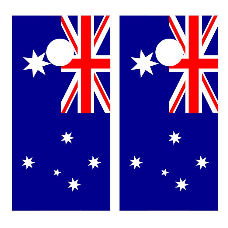 Flag of Australia Cornhole Decal Wrap