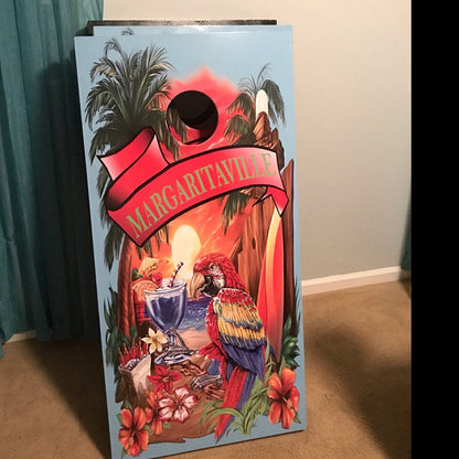 Margaritaville CornHole Skins Baby Blue Decal Wrap customer image