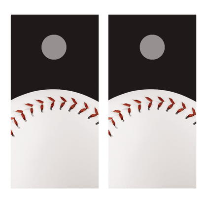 Baseball 1 Cornhole Board Decal Wraps