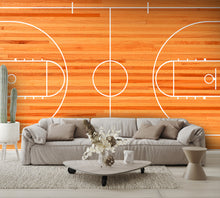 Basketball Court Mural Wallpaper