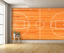 Basketball Court Mural Wallpaper