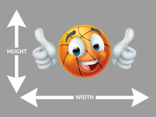Basketball Thumbs Up Emotion Cartoon Wall Art Decal