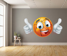 Basketball Thumbs Up Emotion Cartoon Wall Art Decal