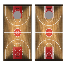 Basketball Court Corn Hole Decal Wrap