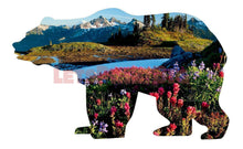 Bear Silhouette Montana Background Image Large Wall Decals