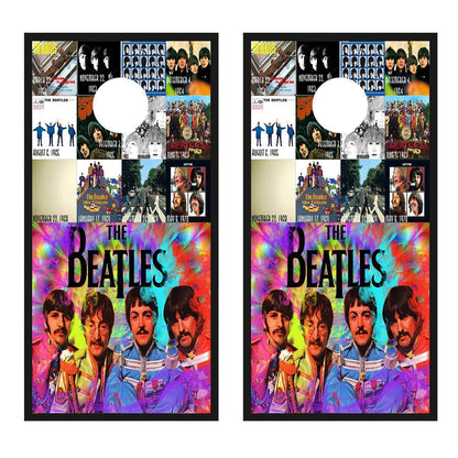 The Beatles Corn Hole Board Decal Wrap