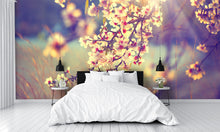 Beautiful Nature Scene with Blooming Tree Wall Mural