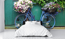 Bicycle with Flowers Wall Mural