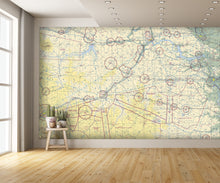 Aeronautical Chart Billings Wall Mural