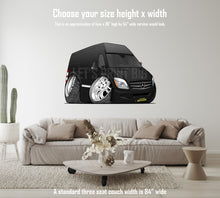 Car Art Black Van Cartoon Wall Decal