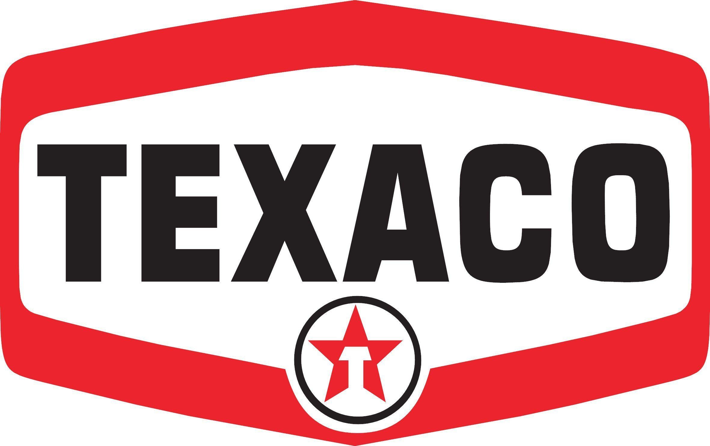 Texaco Rectangle Red / Black color decal sticker - Let's Print Big