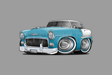 1955 Bel Air Car Art Wall Decal