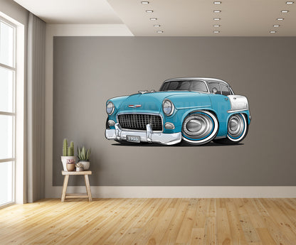 1955 Bel Air Car Art Wall Decal
