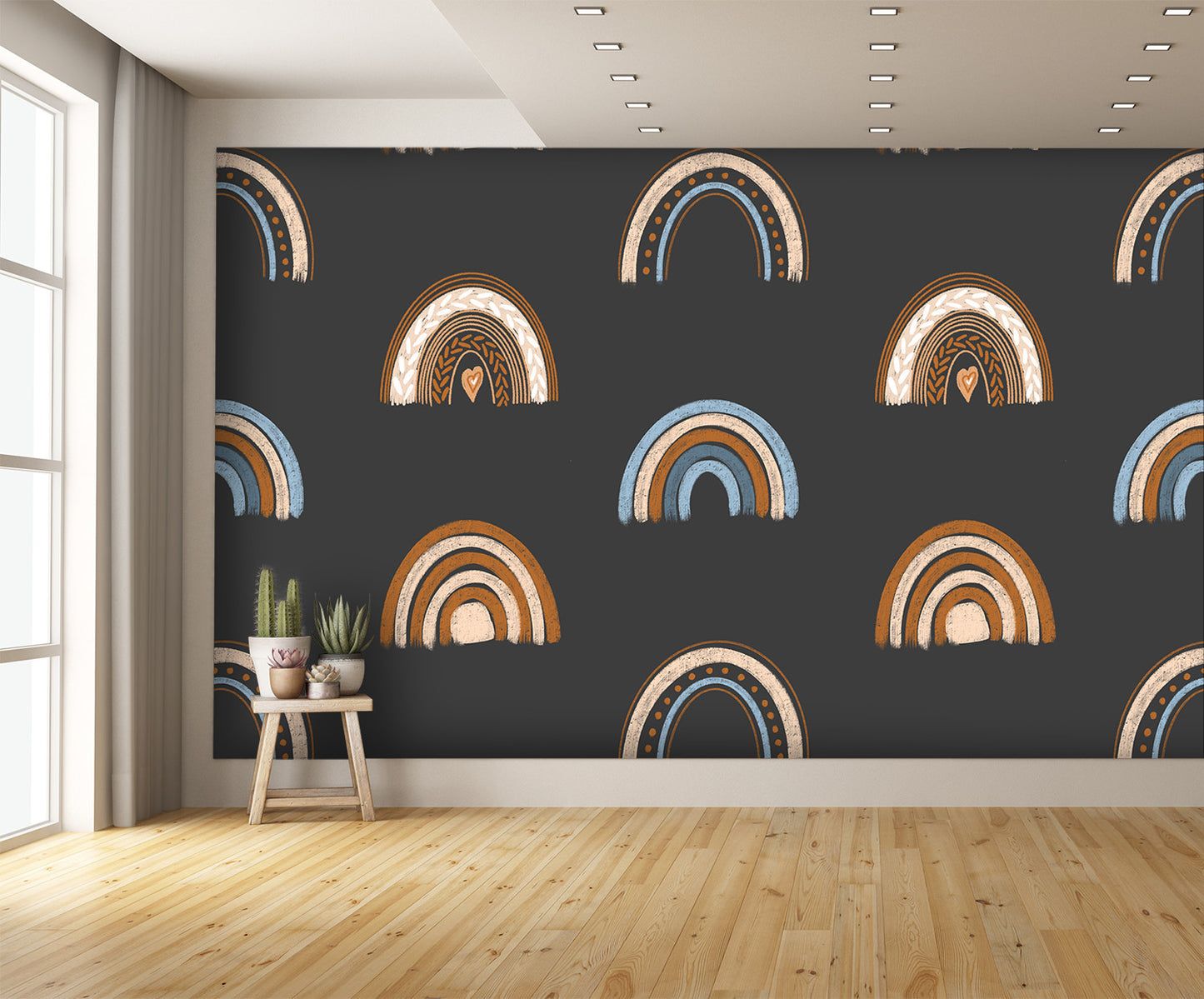 Boho Rainbow Wall Mural