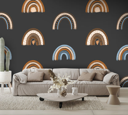 Boho Rainbow Wall Mural