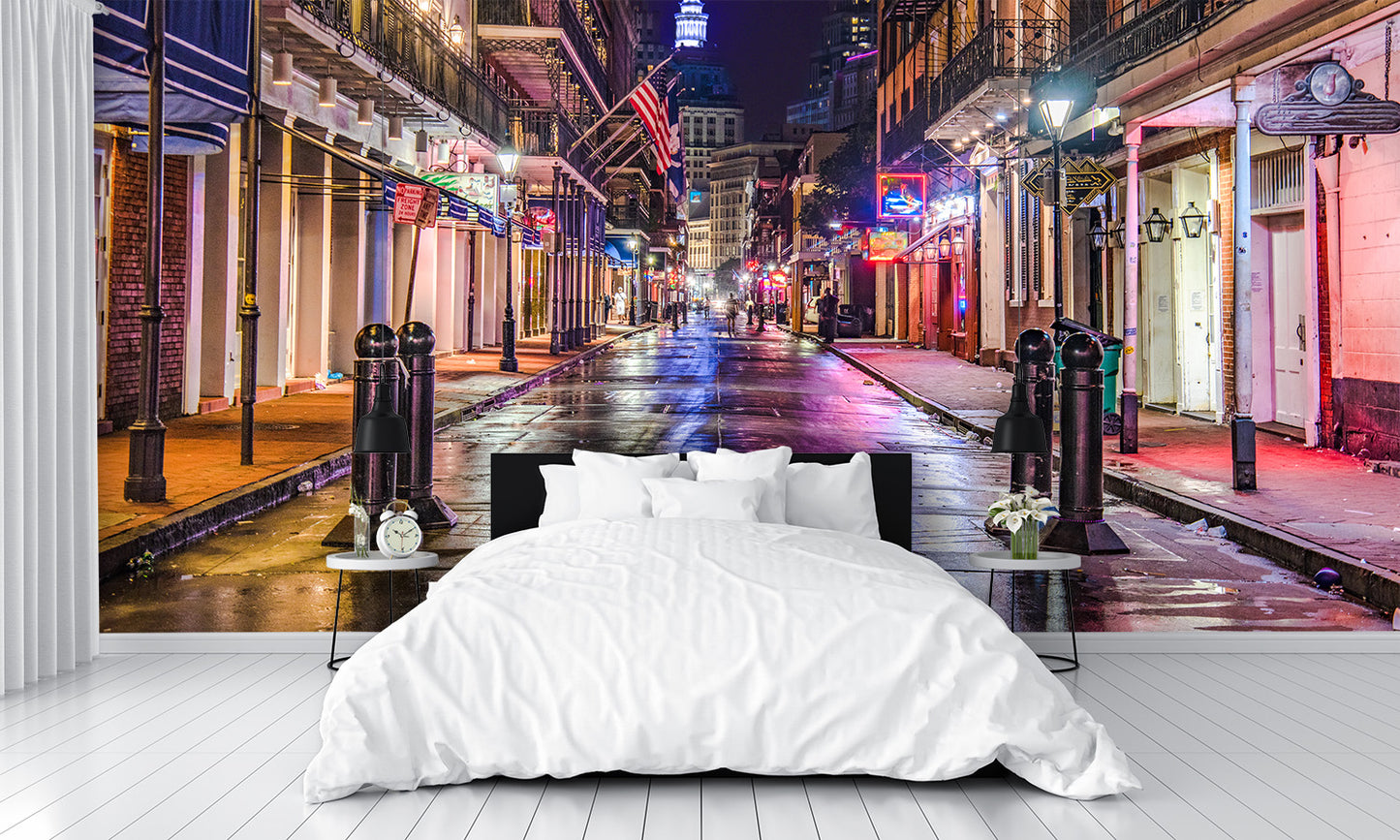 Bourbon Street New Orleans Wall Mural