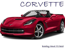 Windshield Decal "CORVETTE" Banner Visor Sticker Choose Your Font - Let's Print Big