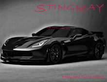 Windshield Decal "STINGRAY" Corvette Banner Visor Sticker Choose your font - Let's Print Big