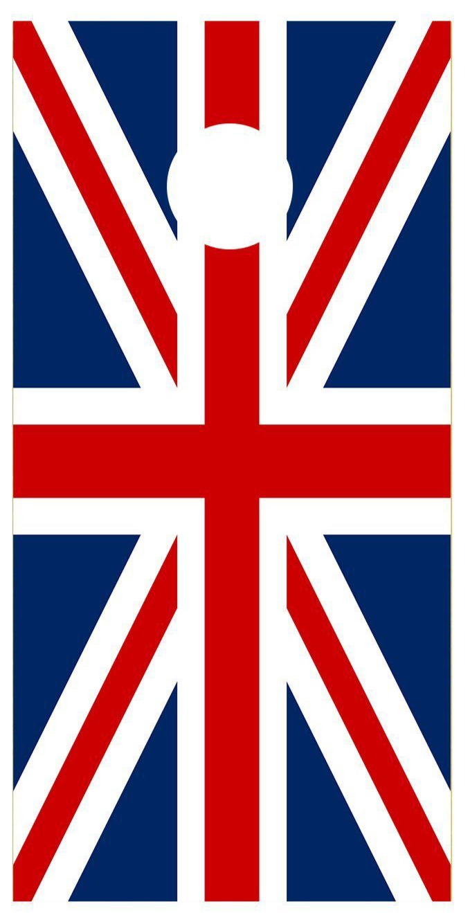 British Flag Cornhole Decal Wrap