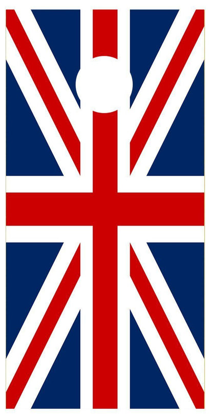 British Flag Cornhole Decal Wrap