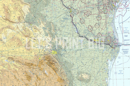 Aeronautical Chart Brownsville Wall Mural