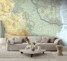 Aeronautical Chart Brownsville Wall Mural