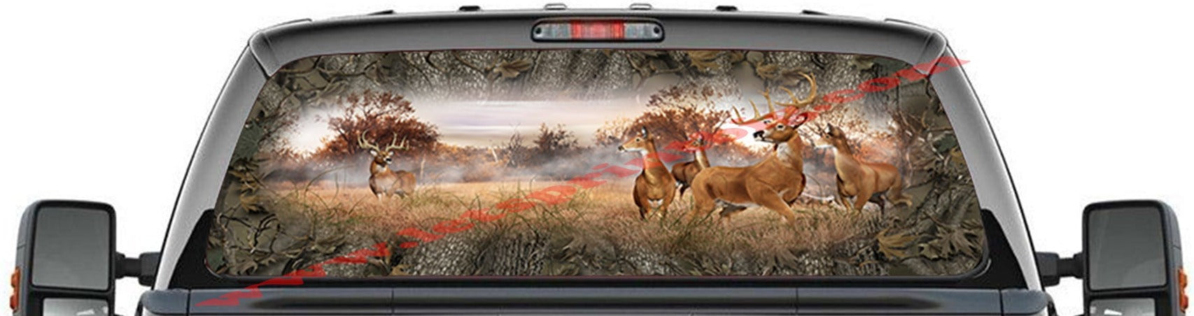 Buck Deer Forest Rear Window Decal Graphic