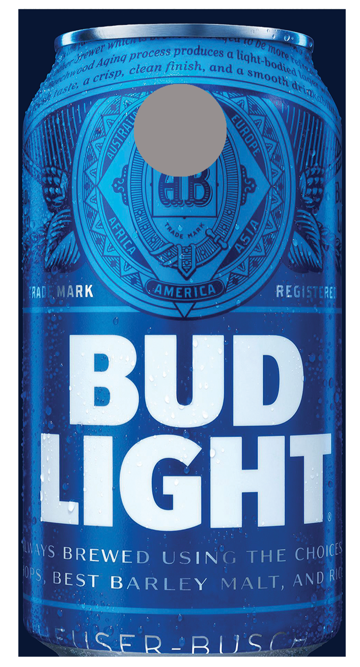 Bud Light Cans corn hole board decal wraps