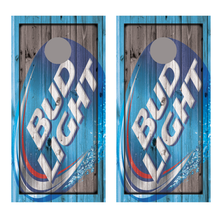 Bud Light Wood Design corn hole board decal wrap