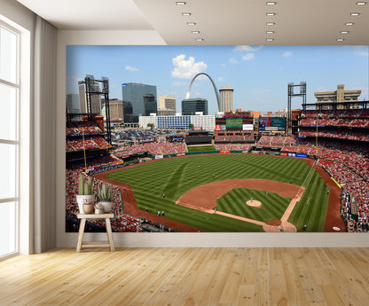 Busch Stadium Baseball Diamond St Louis Cardinal Wallpaper extra room