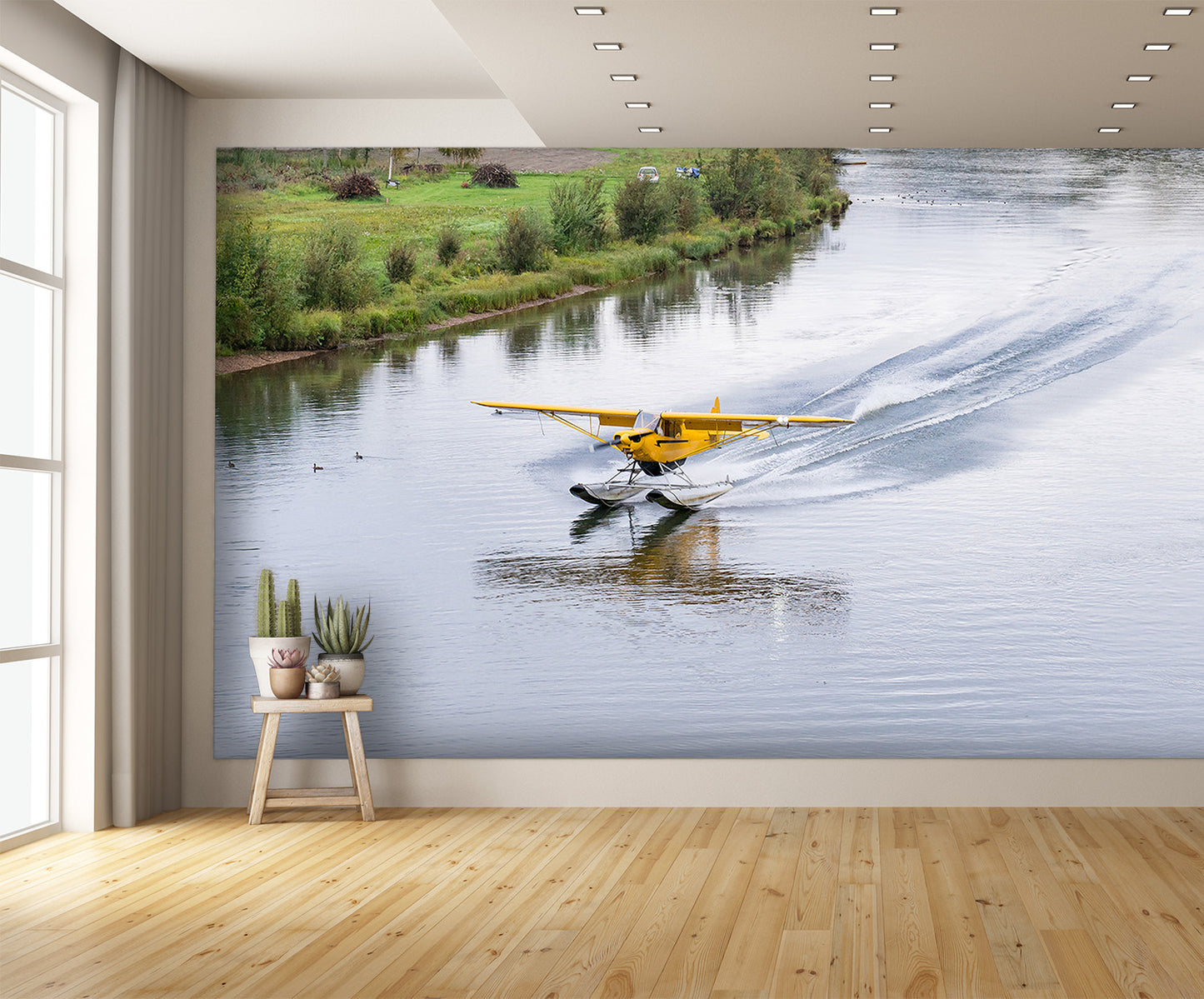 Bush Float Plane Landing Wall Mural