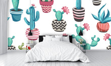 Cacti Flower Wall Mural