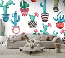 Cacti Flower Wall Mural