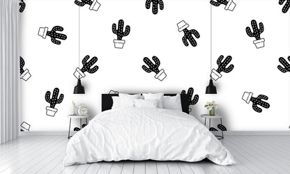 Cactus Plant Wall Mural