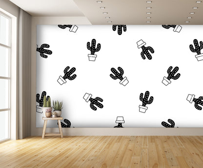 Cactus Plant Wall Mural