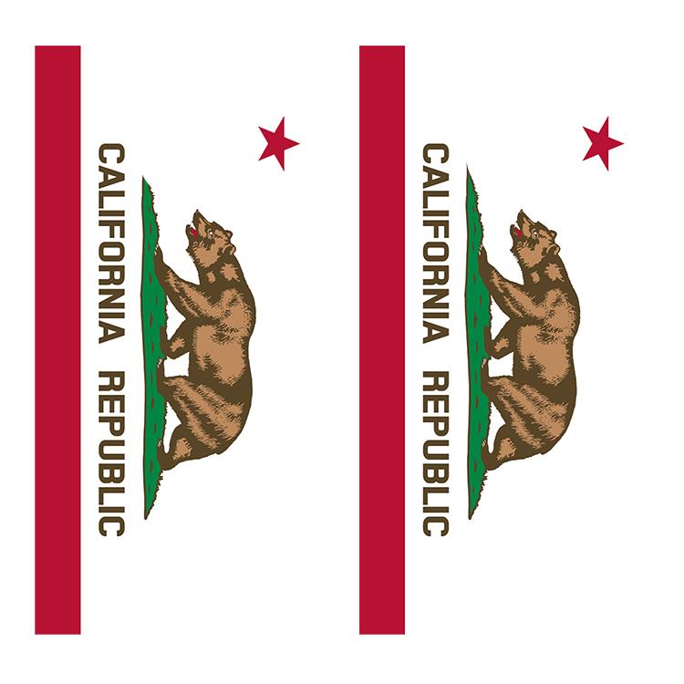 Flag of California Cornhole Decal Wrap