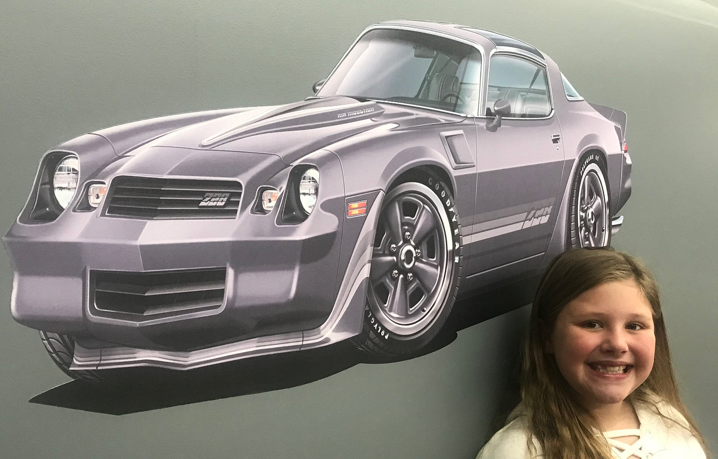 1981 Camaro T-Top Yellow Muscle Car Art Wall Decal