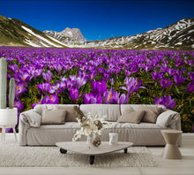 Carpet of Wild Mountain Crocus Flowers Wall Mural